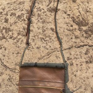 Brown Leather Crossbody Bag